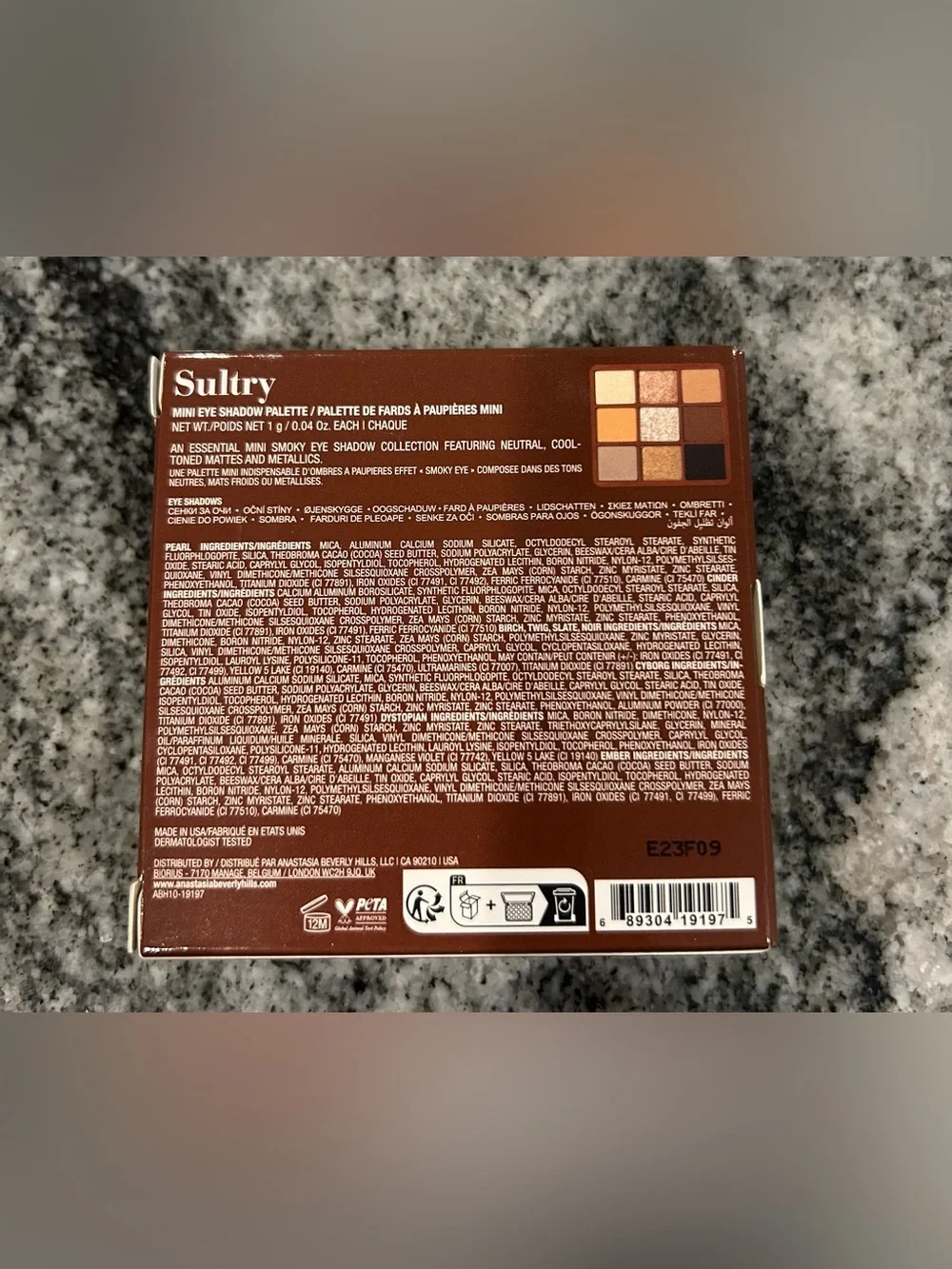 New Anastasia Beverly Hills Sultry Mini Eyeshadow Palette